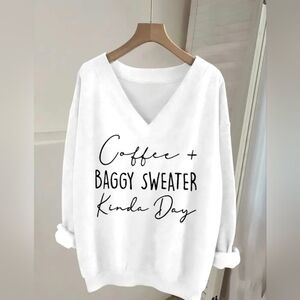 COZY V NECK SWEATSHIRT BRAND NWE/ DIFFERENT SIZES